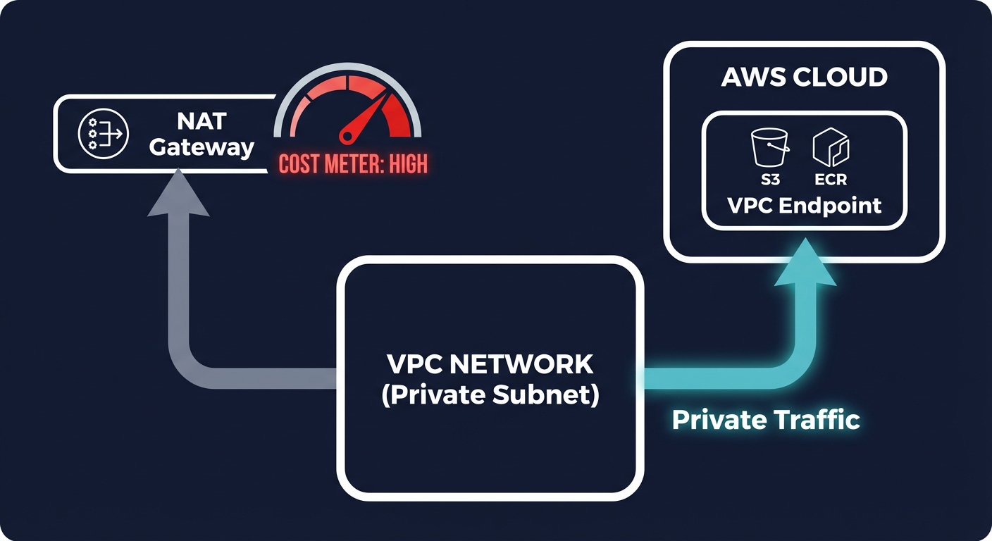 VPC endpoints bypass NAT