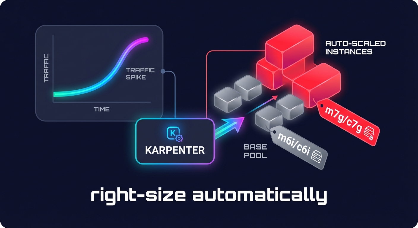 Karpenter autoscaling diagram