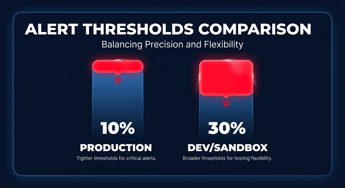 Alert thresholds comparison