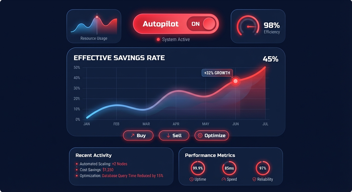 FinOps automation dashboard