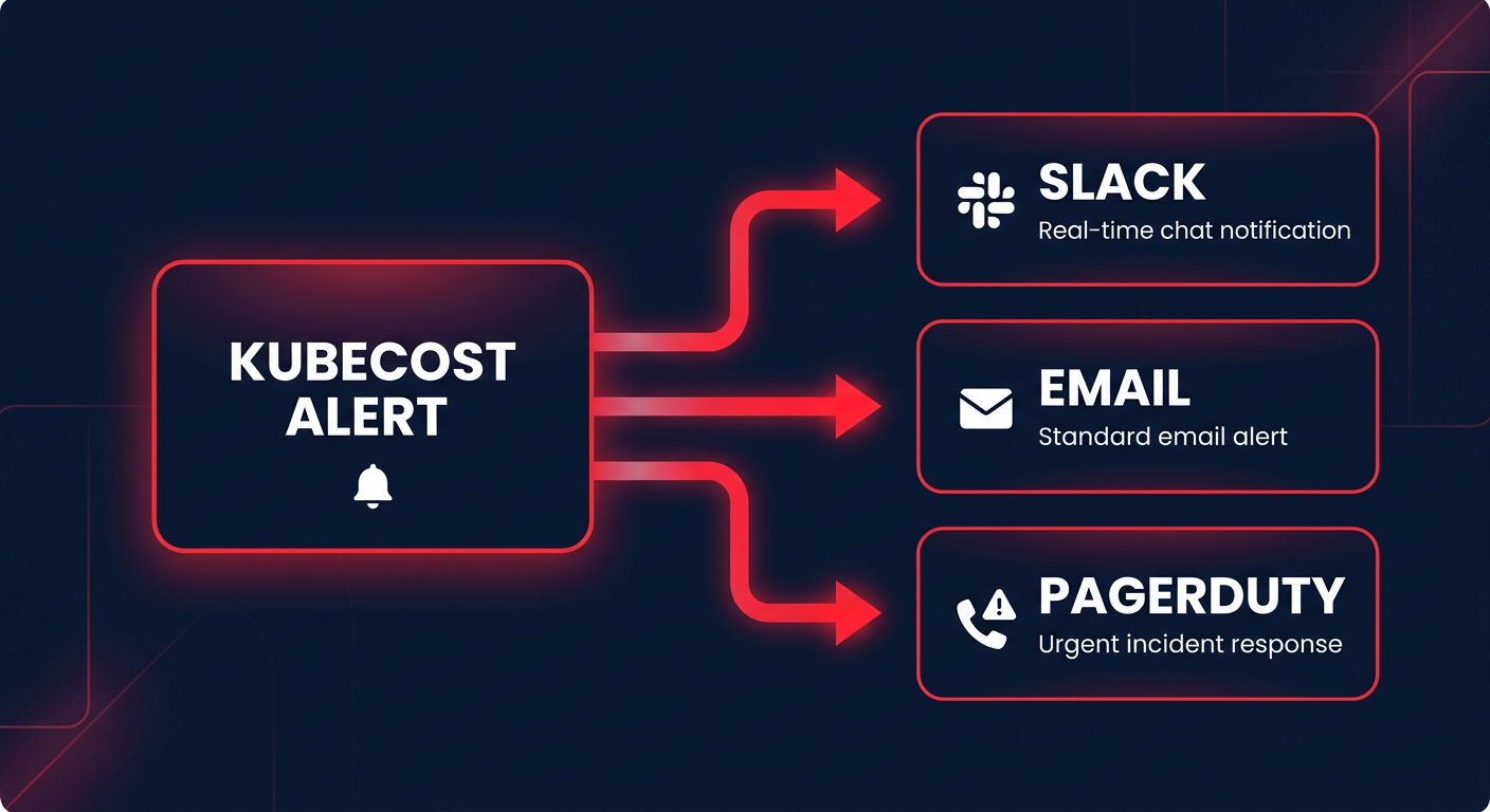 Slack email alert routing