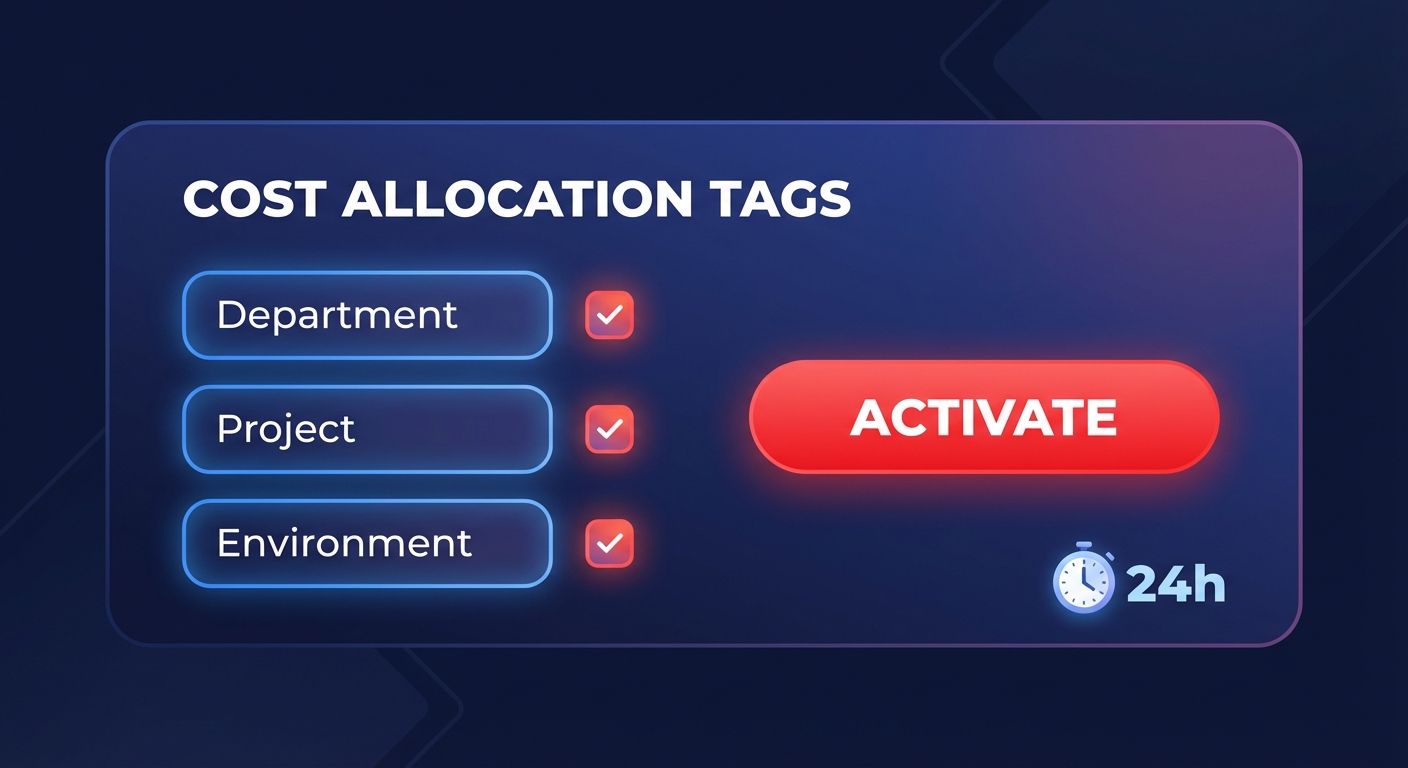 Activate cost allocation tags