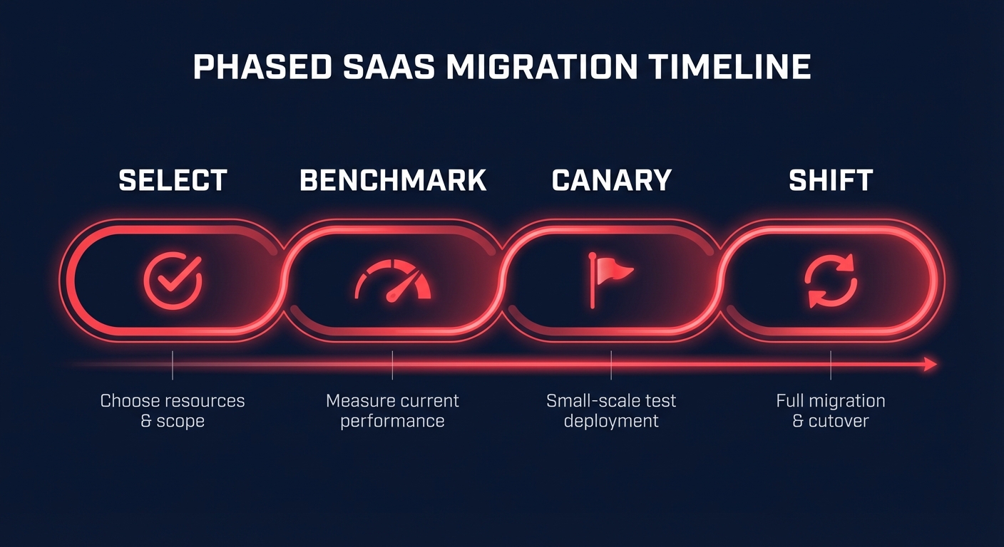 Phased migration timeline