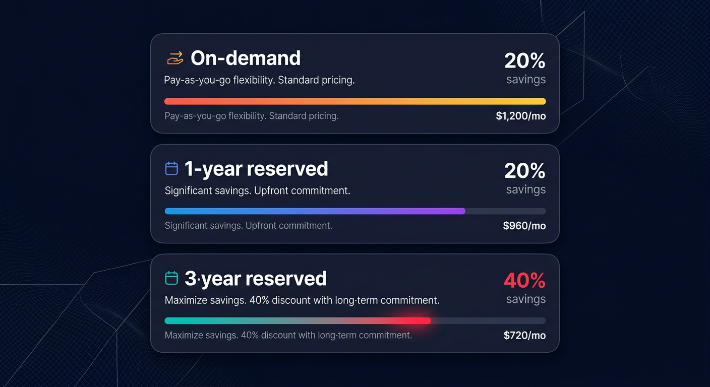 Reserved vs on-demand savings