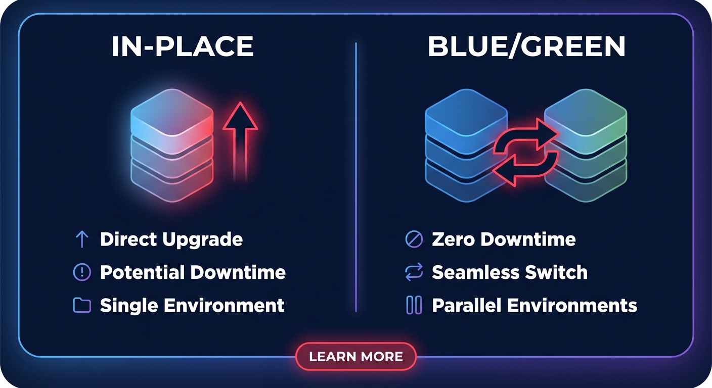 In-place vs blue/green