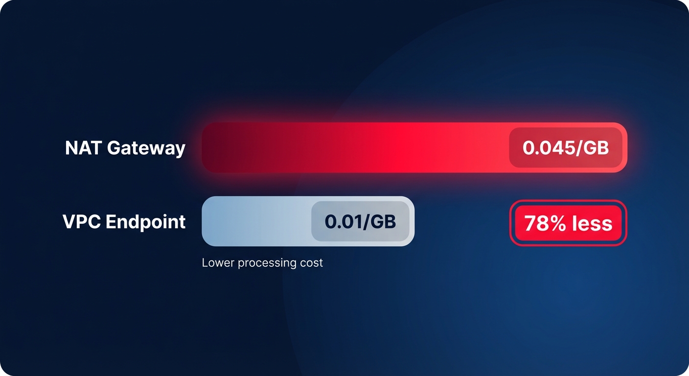 VPC endpoint cost comparison