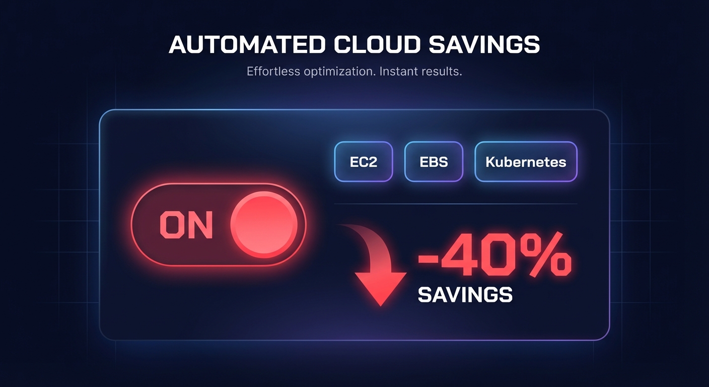 Automated cloud savings switch