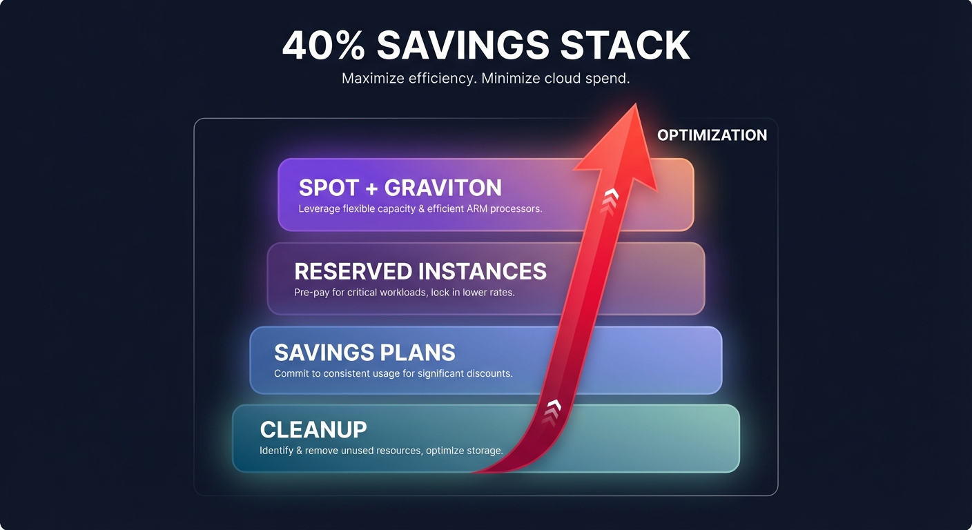 40% savings stack
