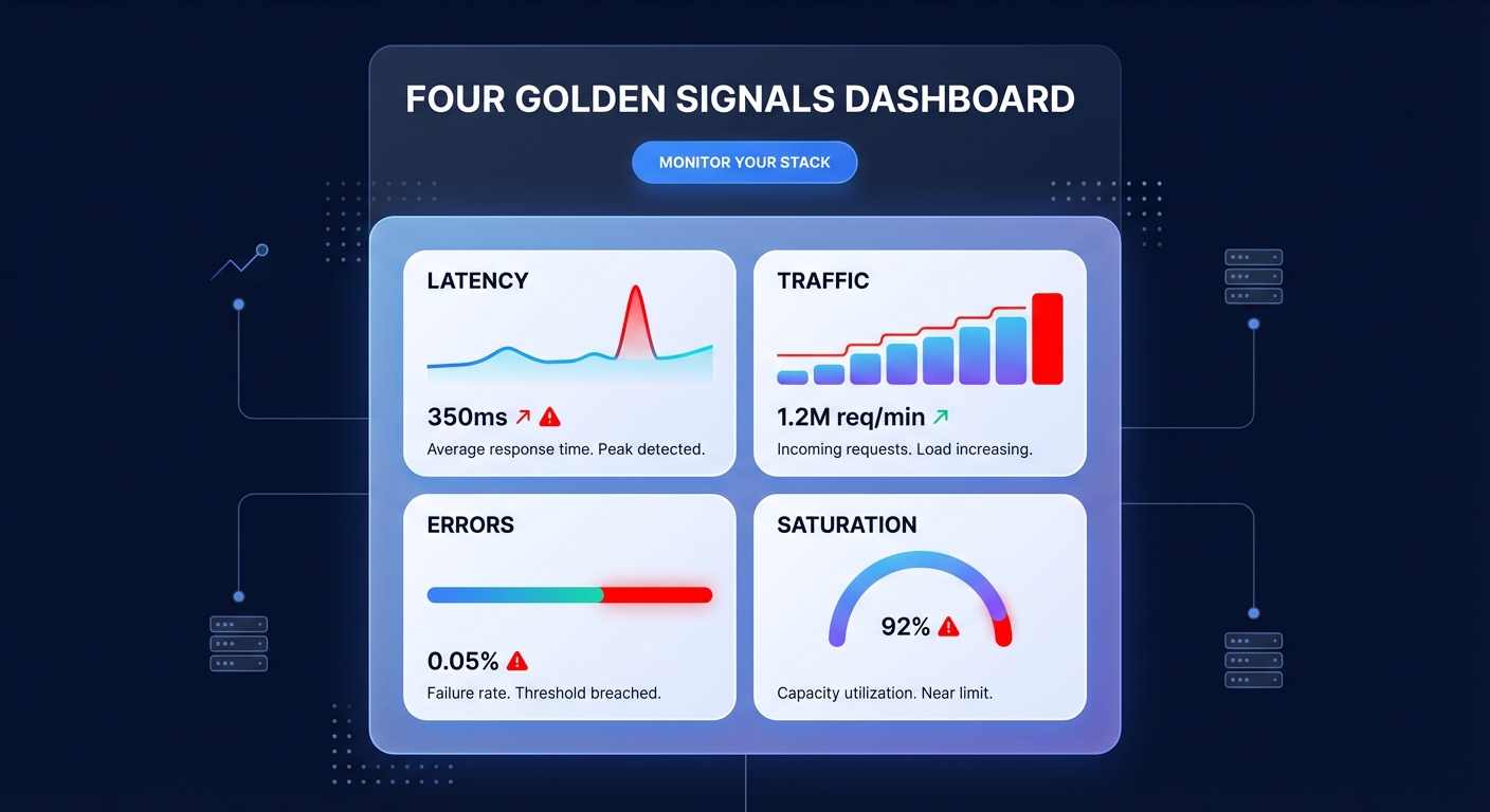 Four golden signals dashboard
