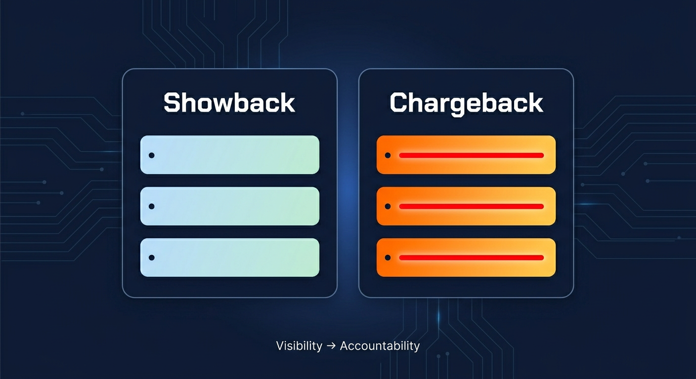 Showback to chargeback