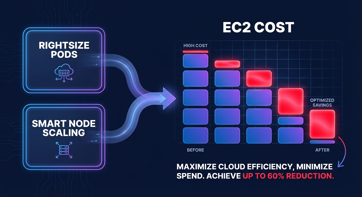 Pod rightsizing savings