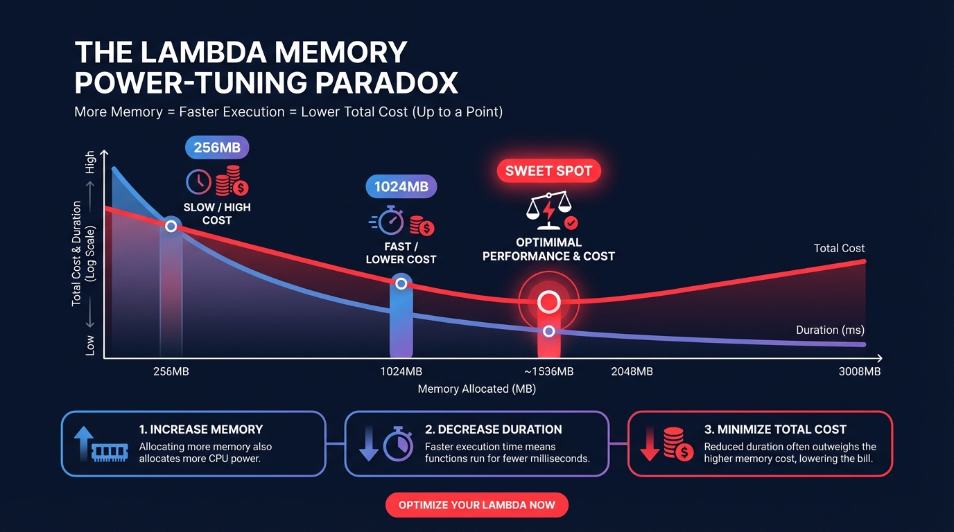 Lambda memory sweet spot