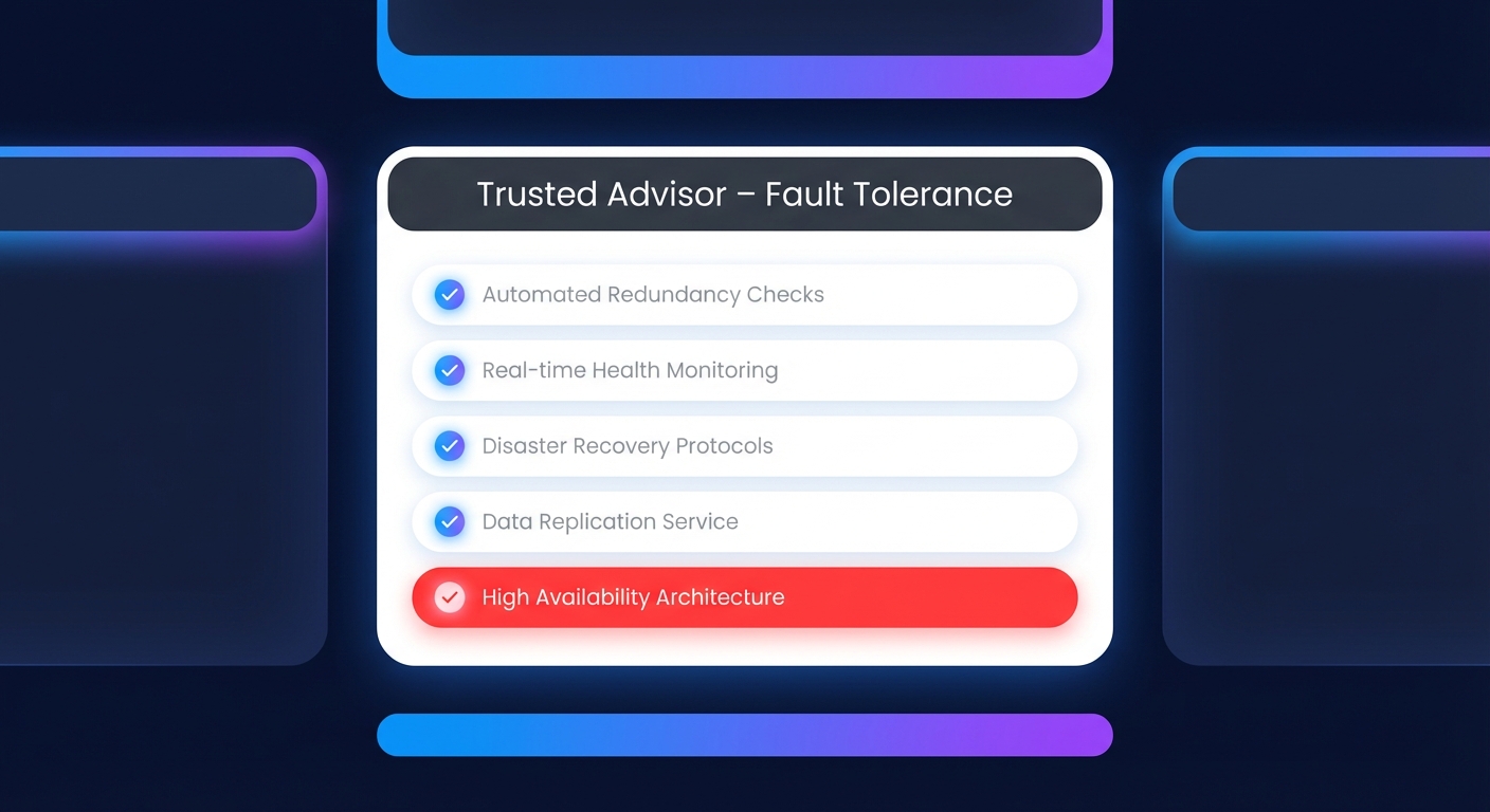 Trusted Advisor fault checks