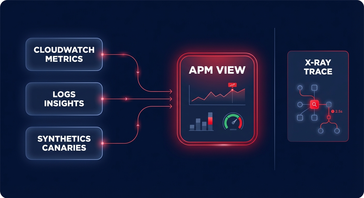 AWS APM tracing flow