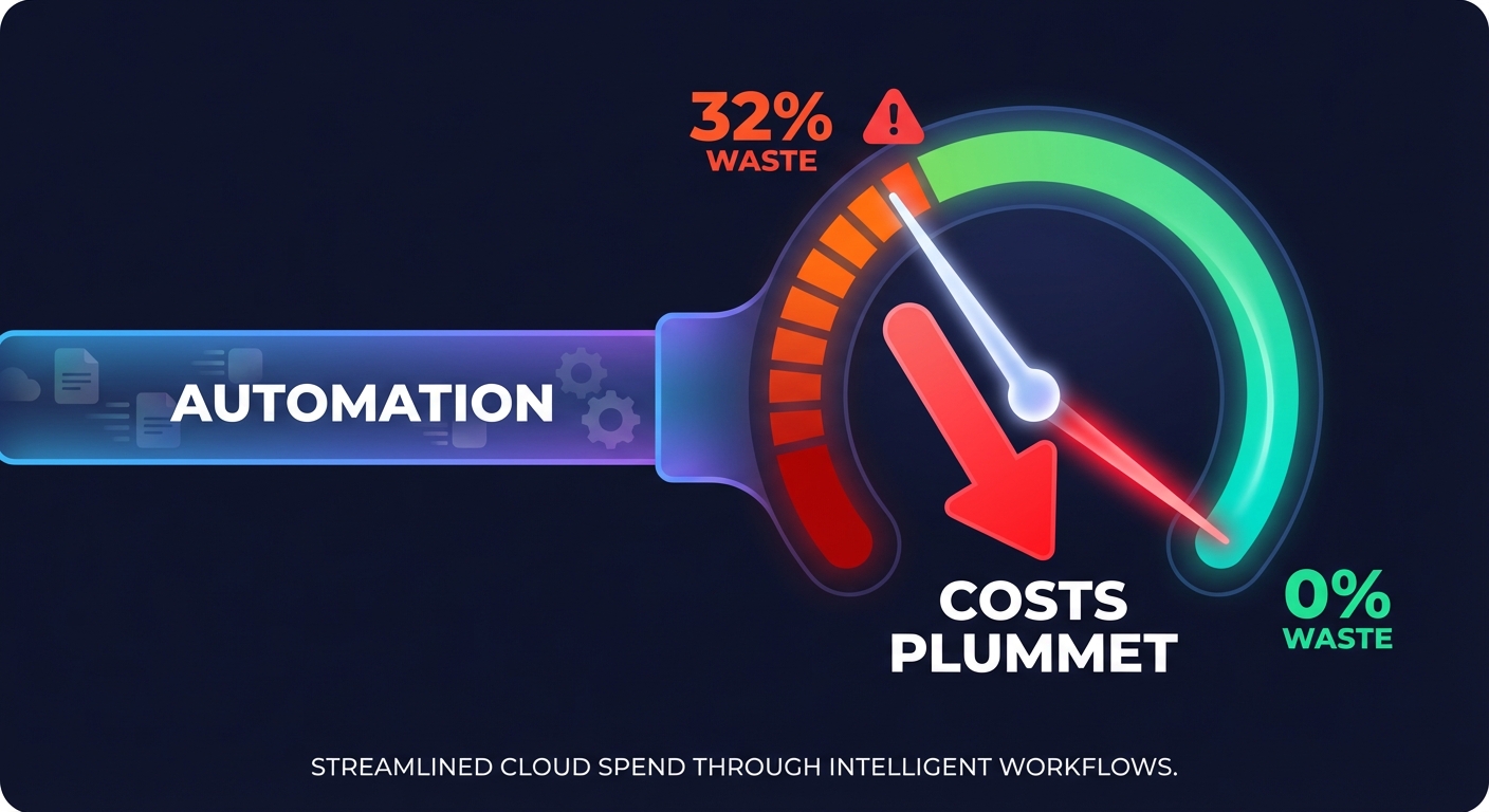 Automated cost savings gauge