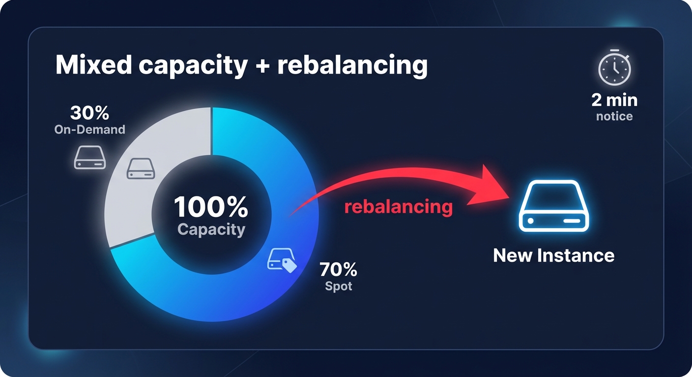 Mixed capacity rebalancing