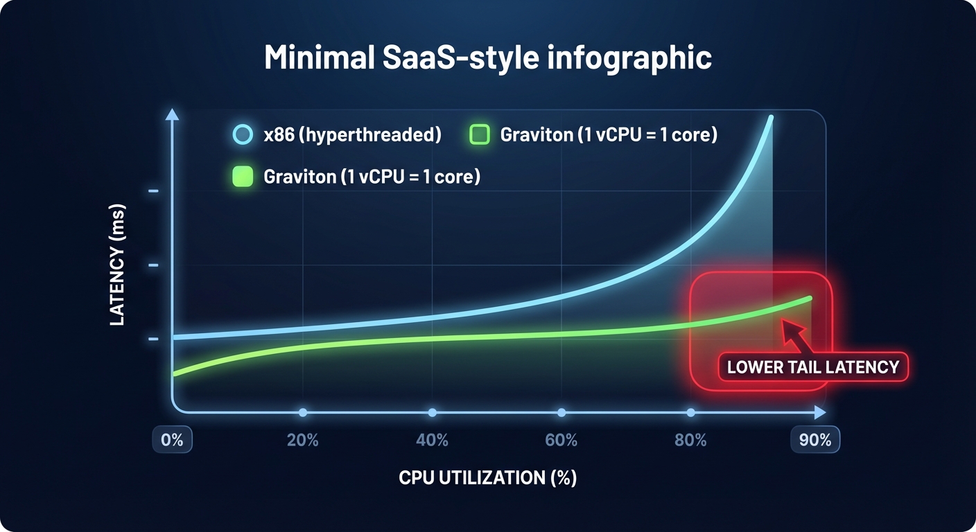 Lower tail latency chart