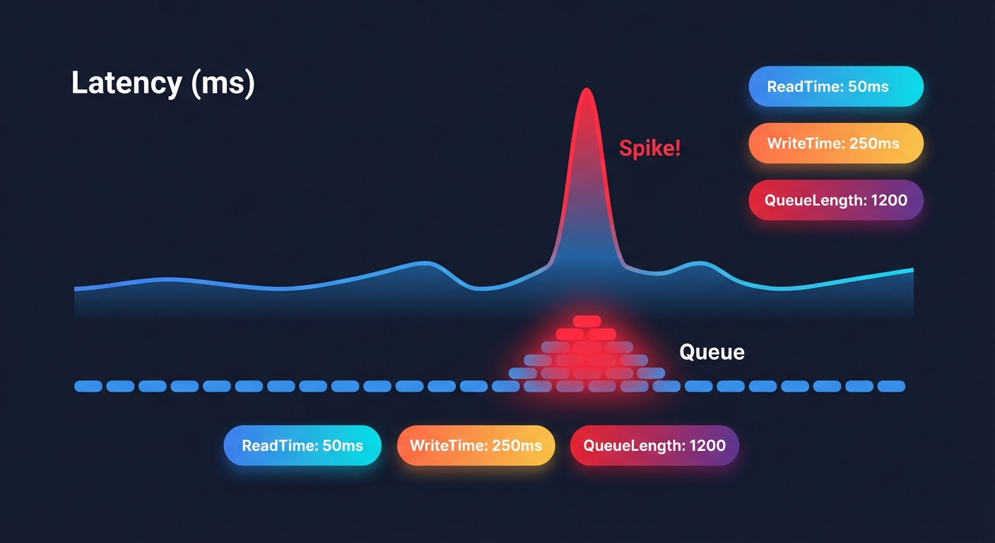 Latency spike metrics