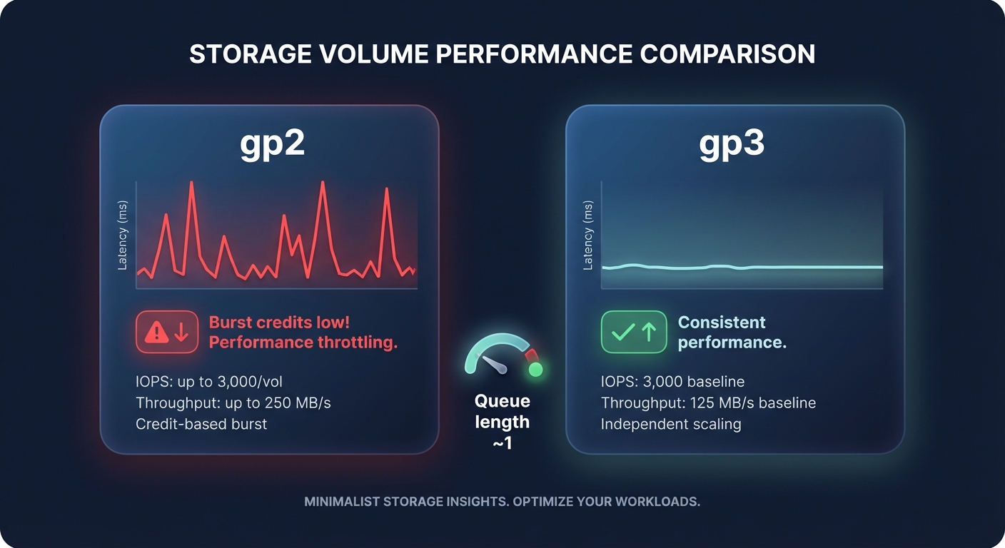 gp2 vs gp3 latency