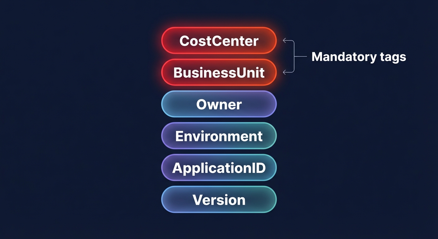 AWS tagging taxonomy
