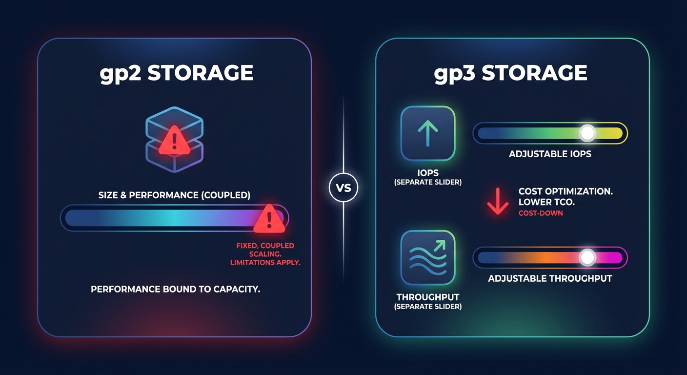 gp2 vs gp3 storage