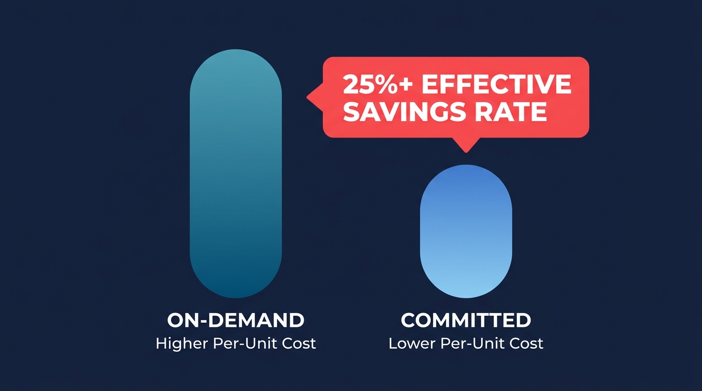 Commitment savings comparison
