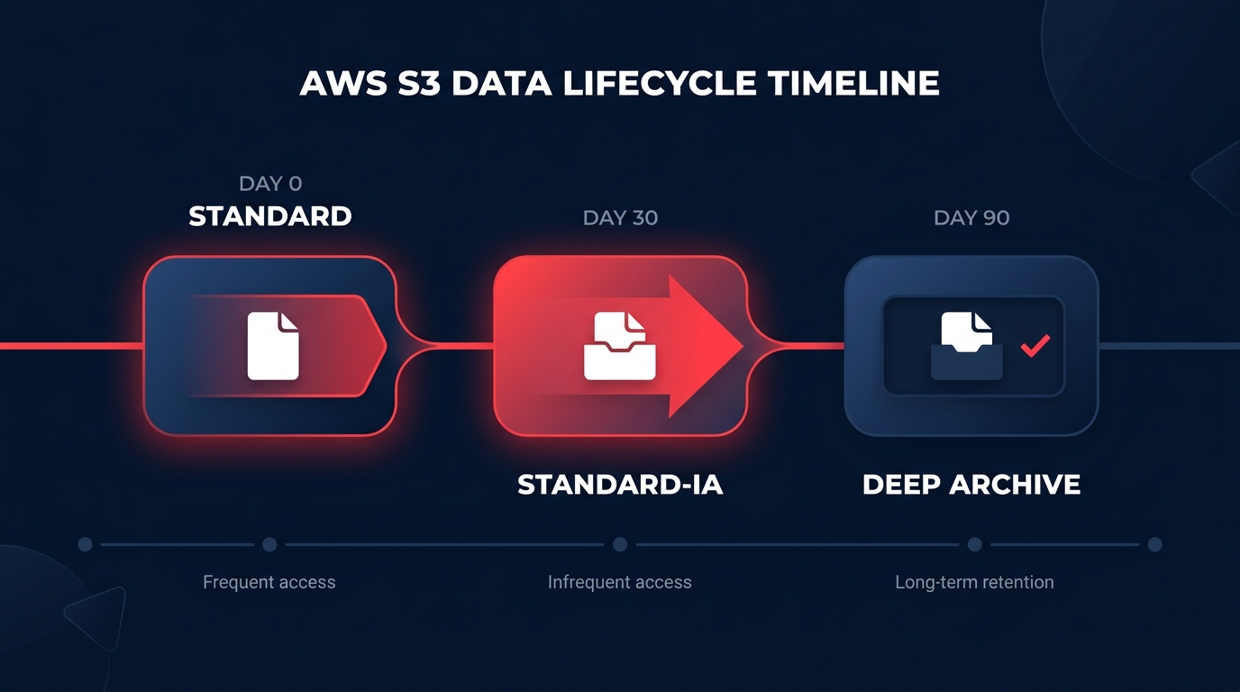 S3 lifecycle timeline