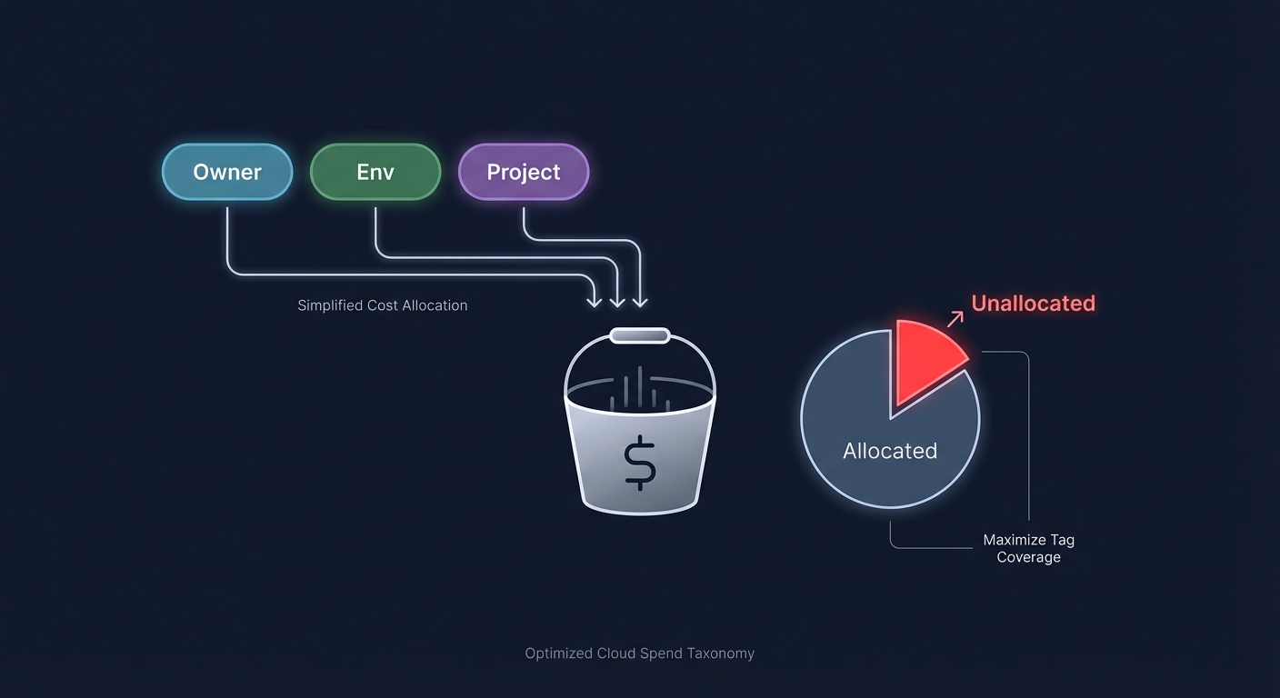 AWS tagging taxonomy diagram
