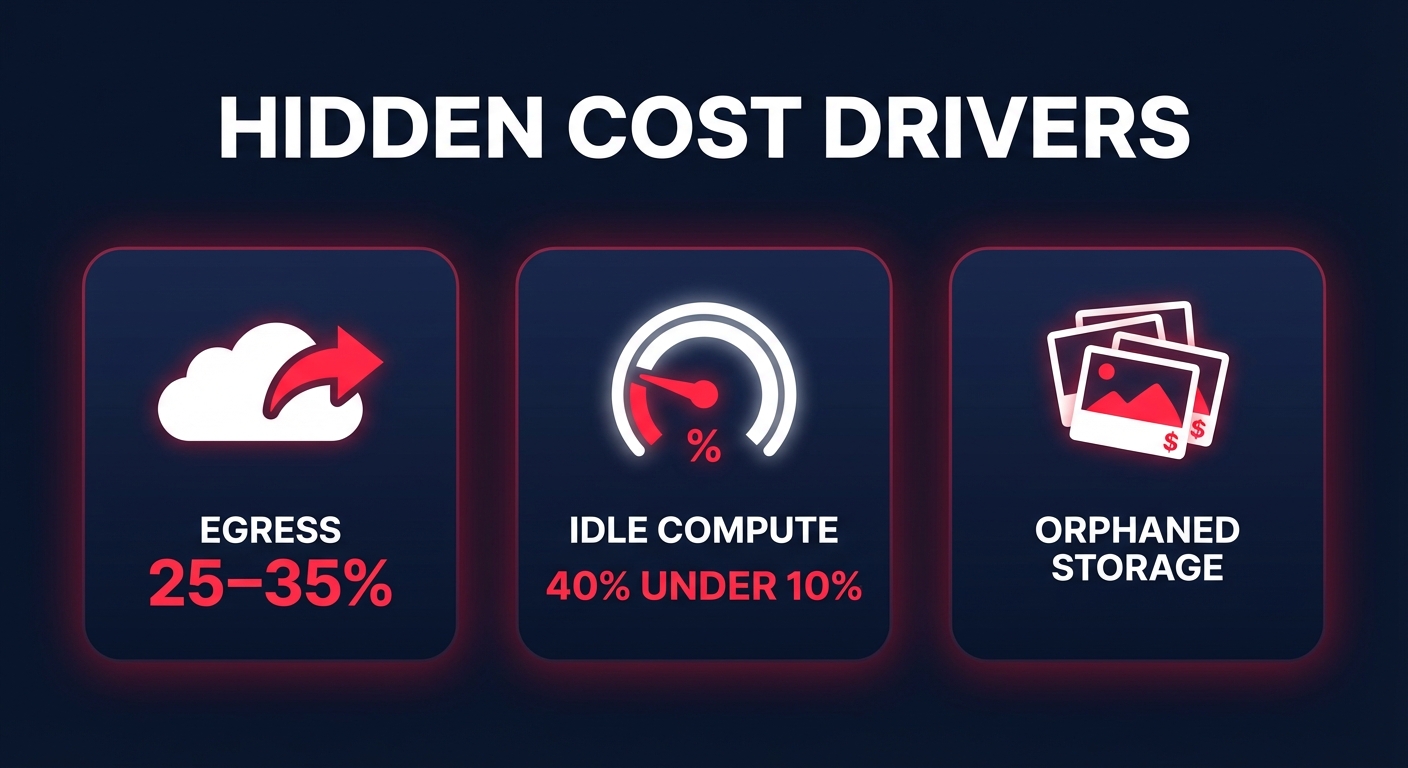 Hidden cloud cost drivers