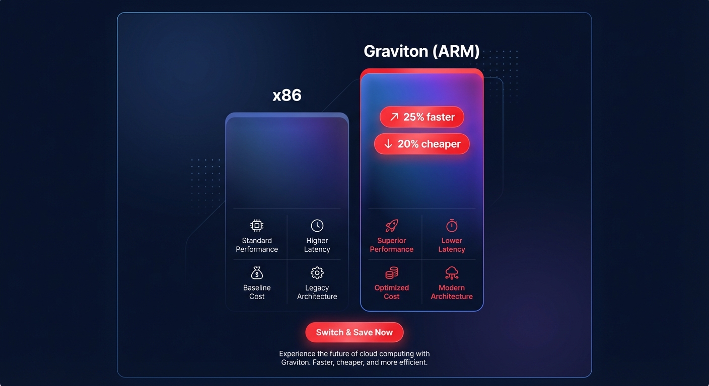 Graviton vs x86 savings