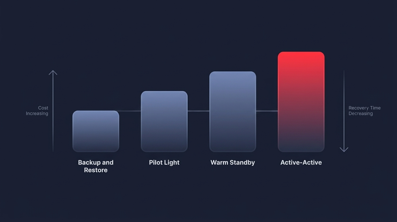 DR strategy cost ladder