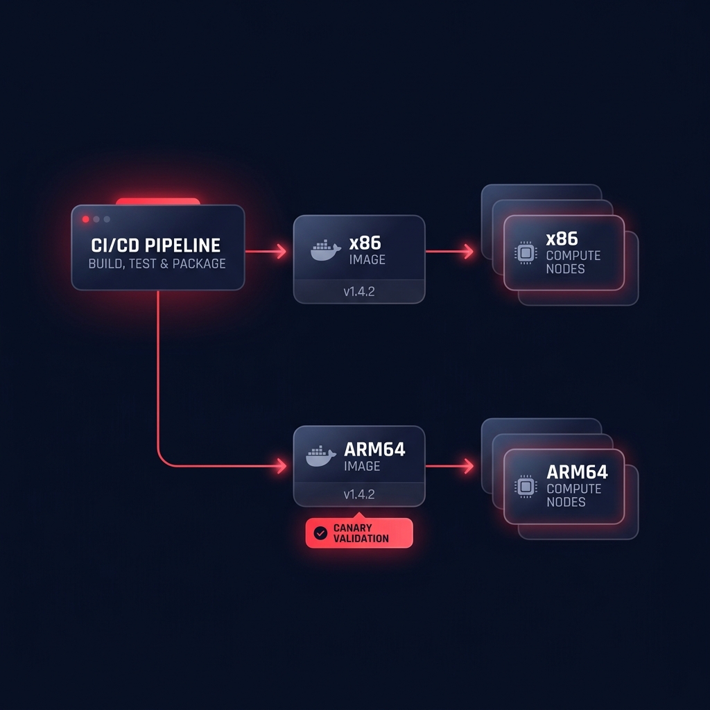 Multi-arch container flow
