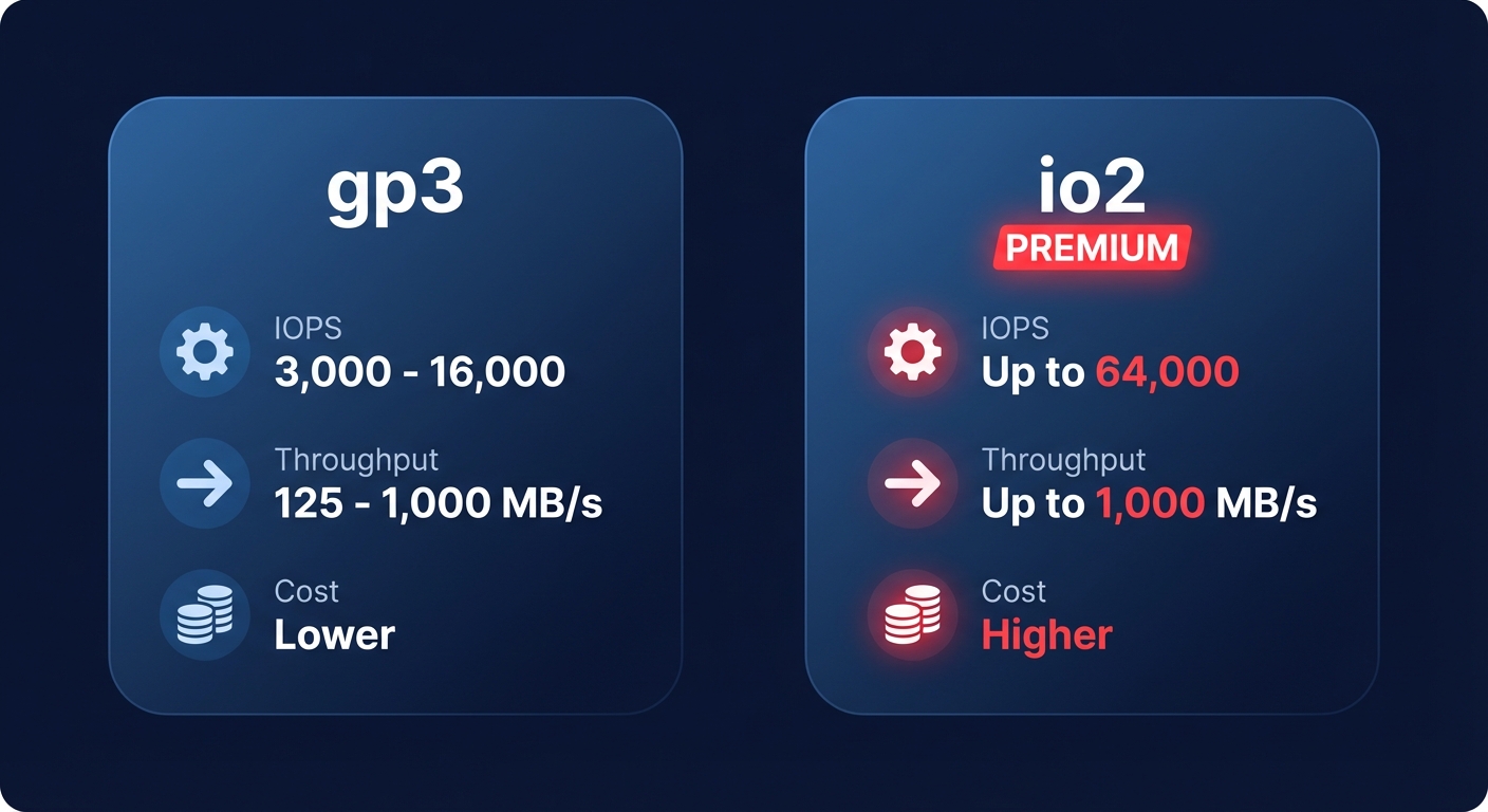 gp3 vs io2 costs