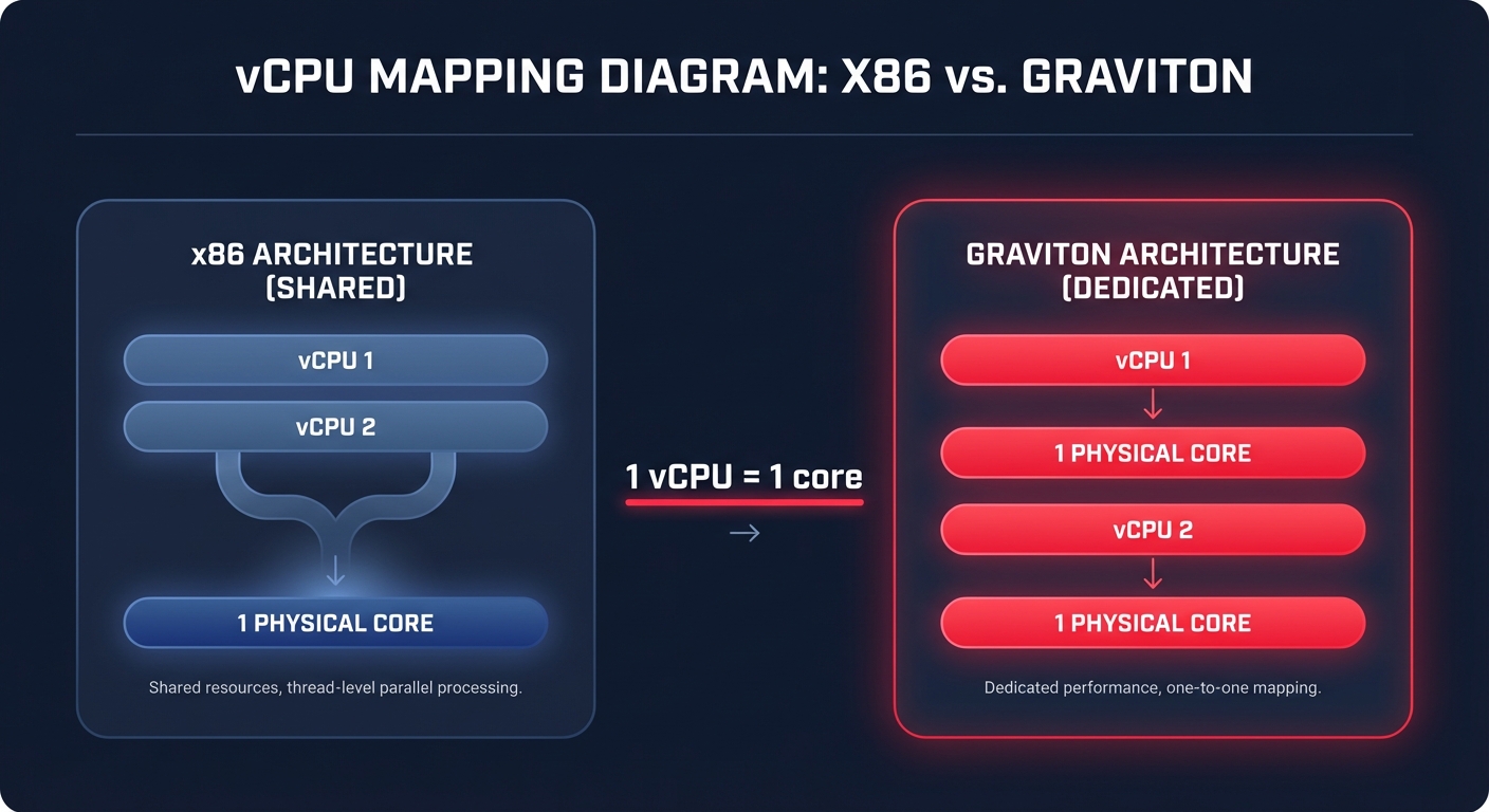 vCPU mapping diagram