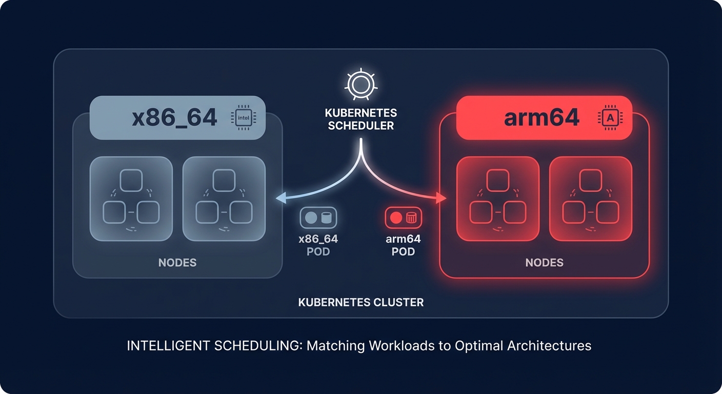Mixed arch scheduling diagram
