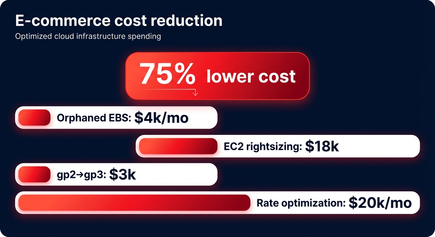 E-commerce cost savings