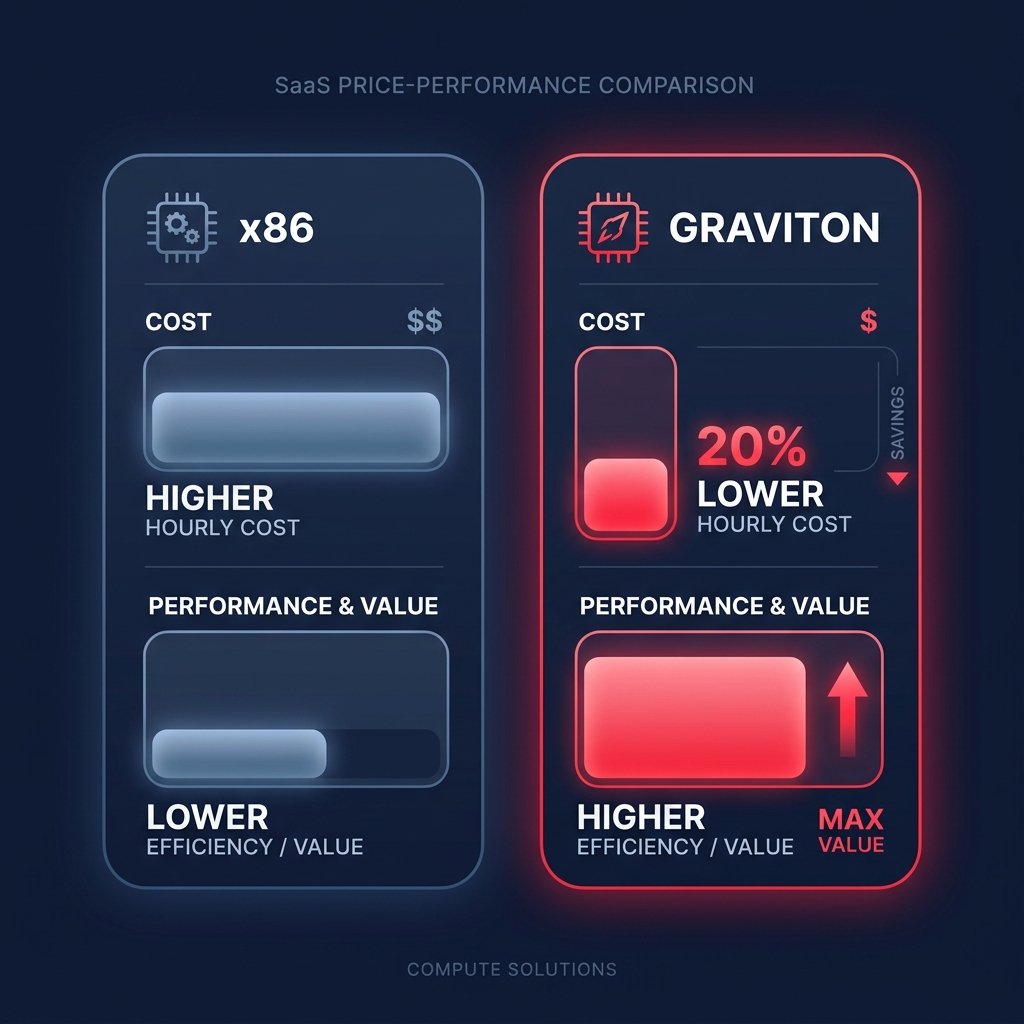 Graviton cost advantage chart