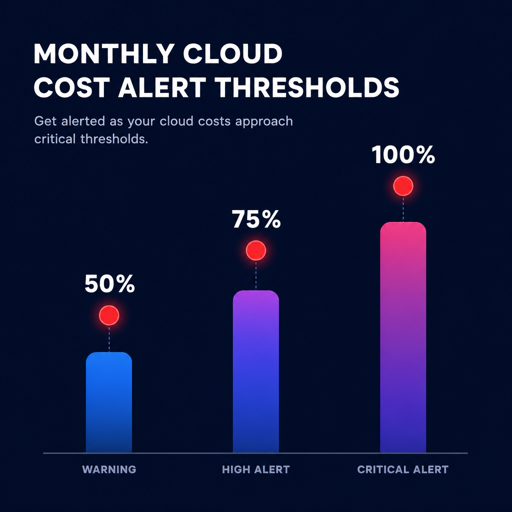 Progressive cost alert thresholds