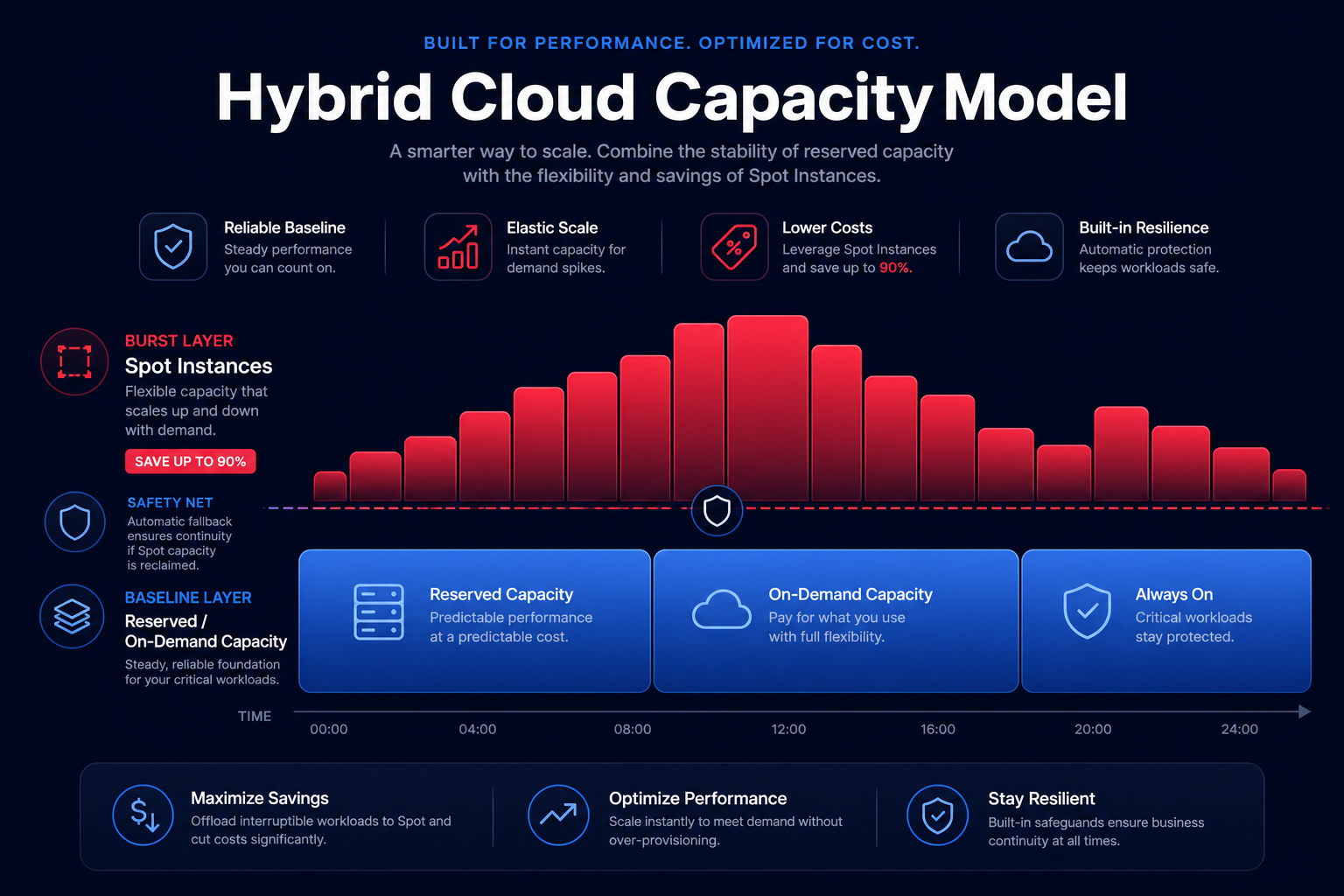 Hybrid capacity mix