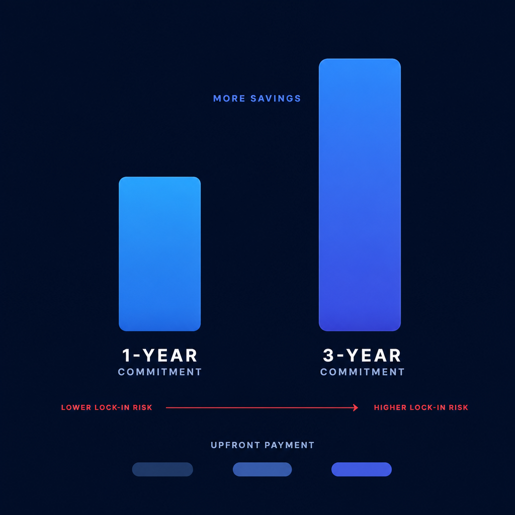 Commitment savings tradeoff