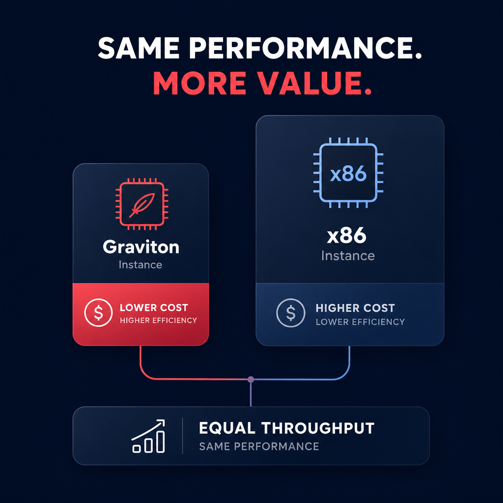Smaller instance same throughput